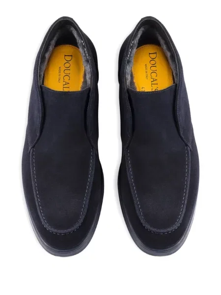 Botine Doucal's din piele de căprioară slip-on albastru