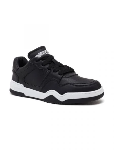 De piele sneakers SPIKER negru