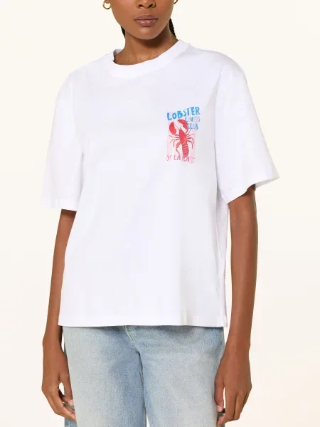 Mrs & Hugs Tričko / červená / modrá bílá