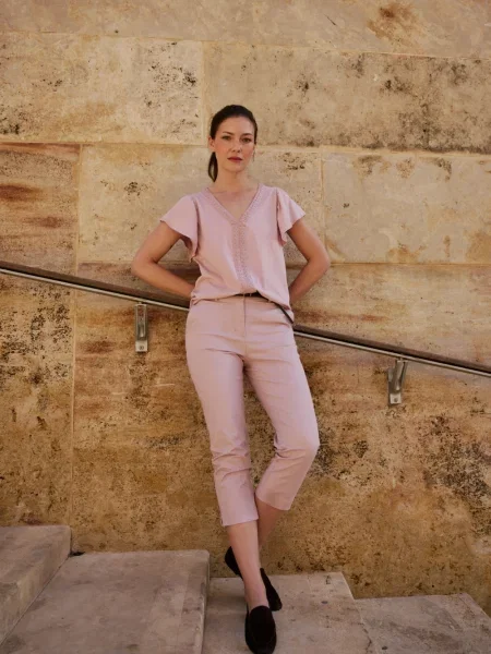 Pantaloni Marisse roz