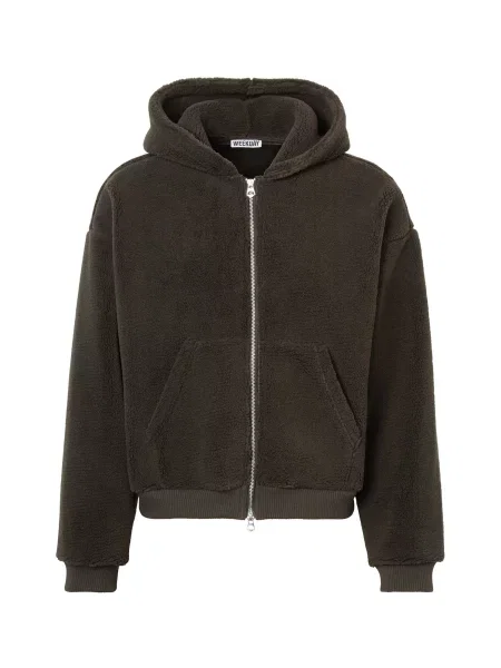WEEKDAY Jachetă fleece Garden ciocolatiu
