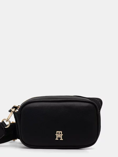 TOMMY HILFIGER Geantă de umăr negru