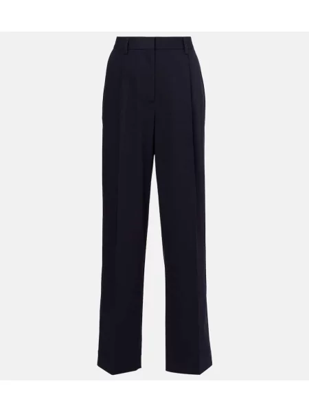 Pantaloni Toteme cu talie înaltă albastru