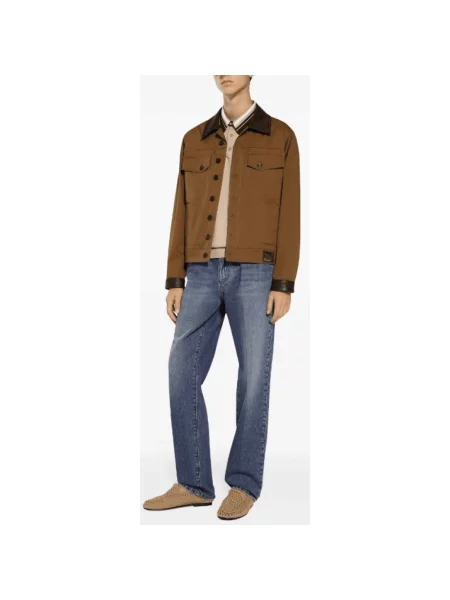 Jeansy straight leg Dolce And Gabbana niebieskie