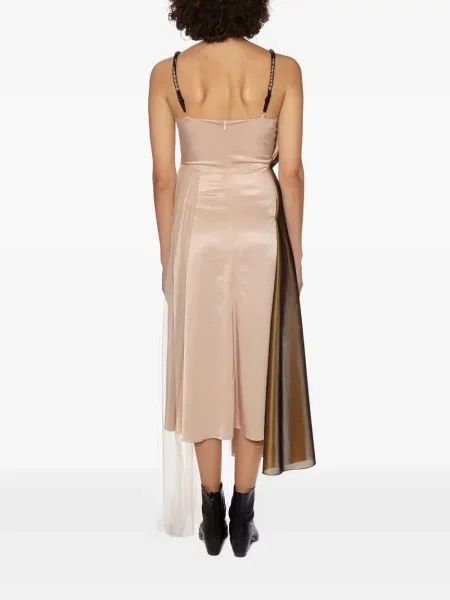 Rochie Quetsche de mătase maro