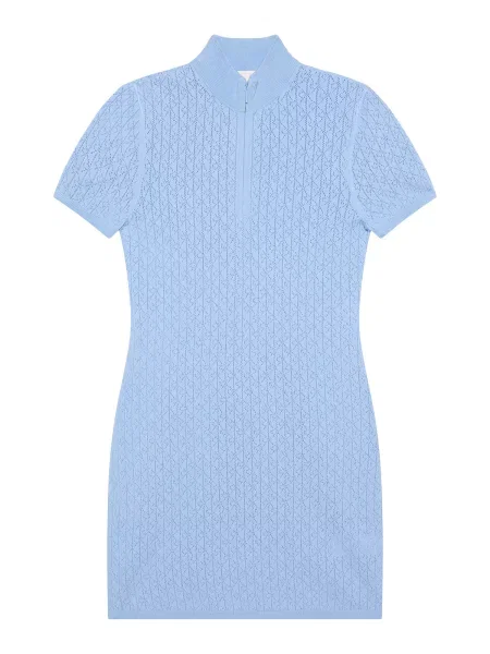 Calvin Klein Jeans Pletena obleka svetlo modra