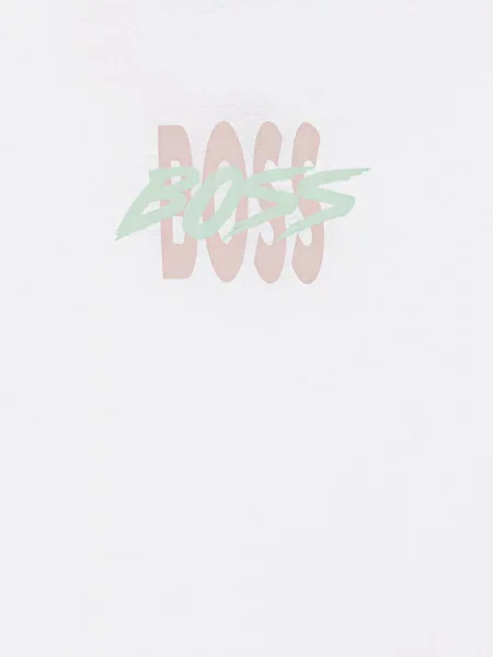 BOSS Orange Koszulka Te_Bass Mężczyźni S biały
