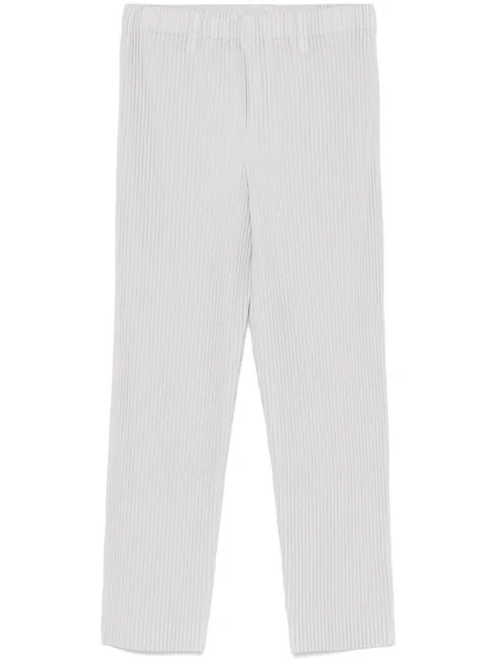 Zúžené kalhoty Homme Plissé Issey Miyake šedé