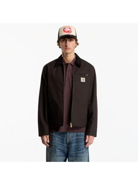 Bunda Carhartt WIP Detroit Jacket UNISEX Tobacco/ Black Rigid M černá