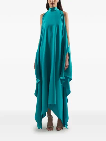 Rochie Taller Marmo asimetrică albastru