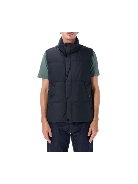 Kamizelka puchowa Stone Island z kamieniami niebieska
