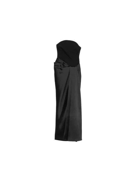 Sukienka maxi Solace London bez ramiączek czarna