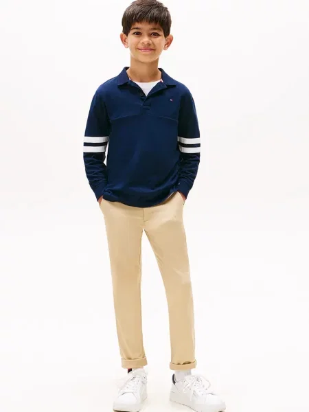 Tommy Hilfiger панталон чино за деца с бежово