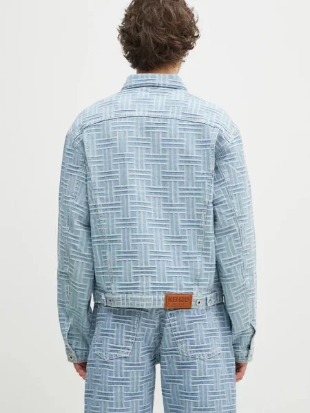 Kenzo geaca jeans de tranzitie albastru