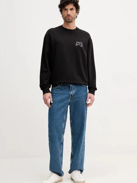 Μπλούζα Calvin Klein Jeans μαύρο