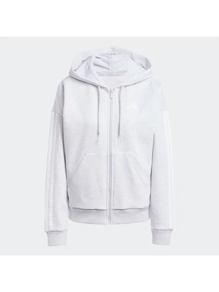 ADIDAS SPORTSWEAR Sportovní mikina Essentials světle šedá bílá