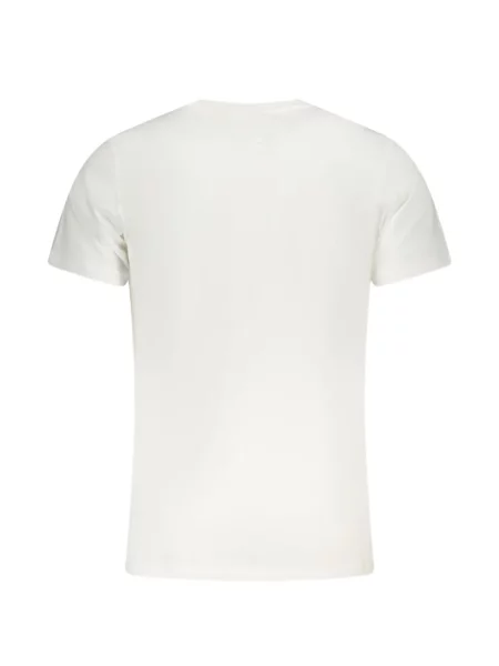 Tricou Tommy Jeans cu autograf alb