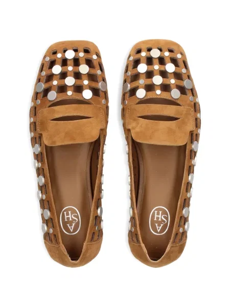 Pantofi loafer Ash cu tepi maro