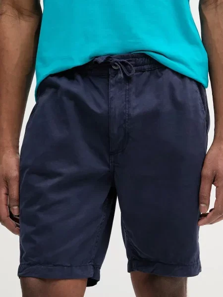 Šortky Alpha Industries Basic Cotton Shorts tmavomodrá