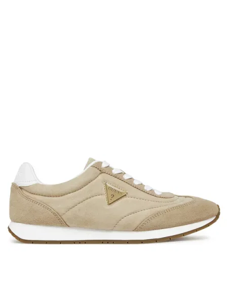Guess sneakersy zamszowe beżowy