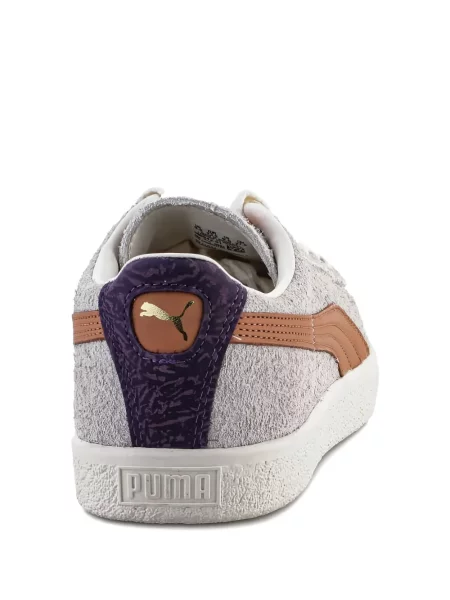 Sneakerși Puma Suede din piele de căprioară alb