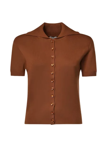 Scurt cardigan Magda Butrym maro