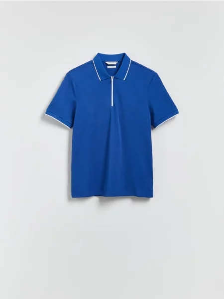 Reserved MEN`S POLO albastru-violet albastru