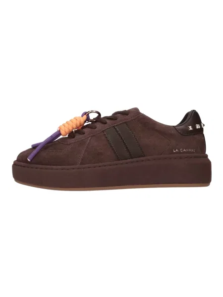 Sneakersy La Carrie zamszowe brązowe