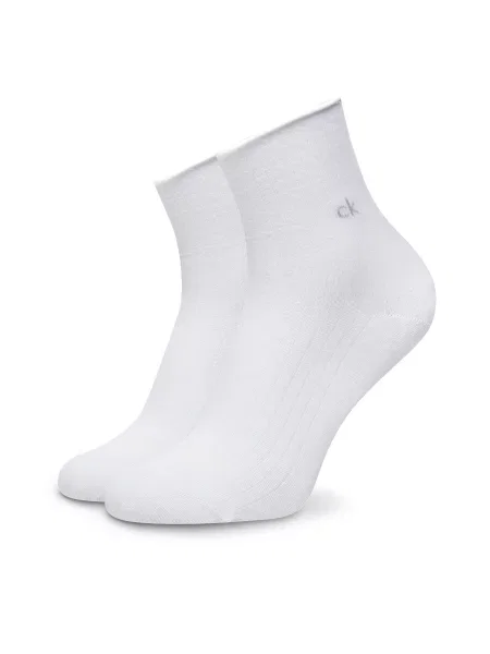Dlouhé ponožky Calvin Klein bílá
