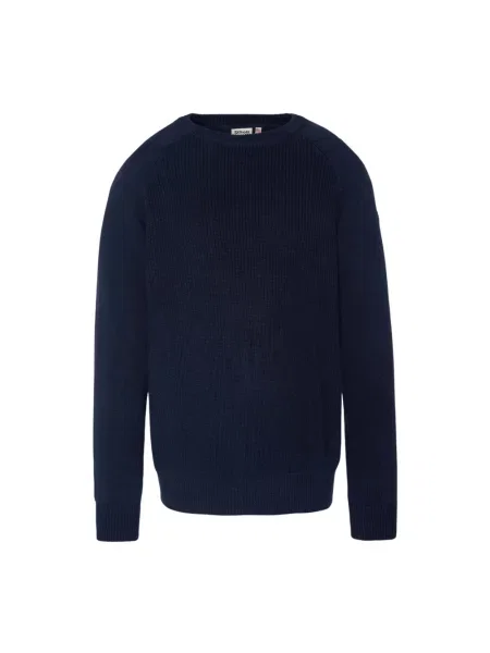 Dzianinowy sweter Schott Nyc niebieski