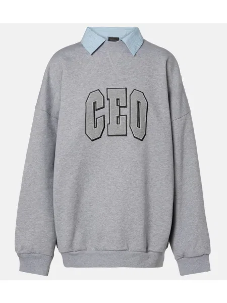 Top Balenciaga polarowy szary