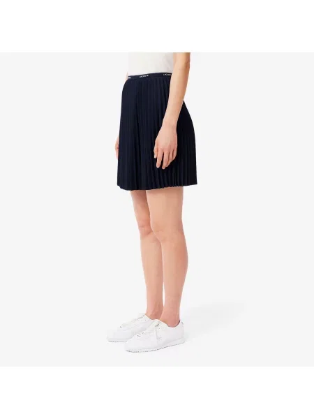 Lacoste Krótka Plisowana Spódnica niebieska