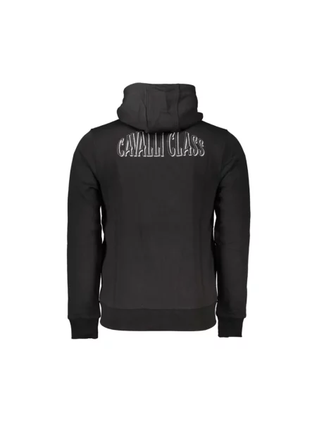 Bluza z kapturem Cavalli Class z kapturem czarna