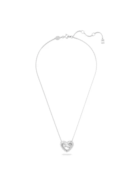 Naszyjnik Swarovski w serca biały