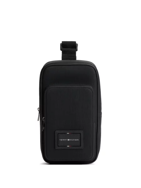 Geantă crossbody Tommy Hilfiger cu autograf negru