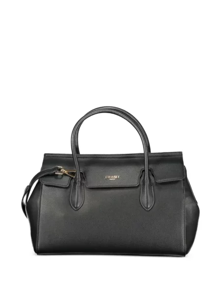 Shopper táska Twinset autogrammal fekete