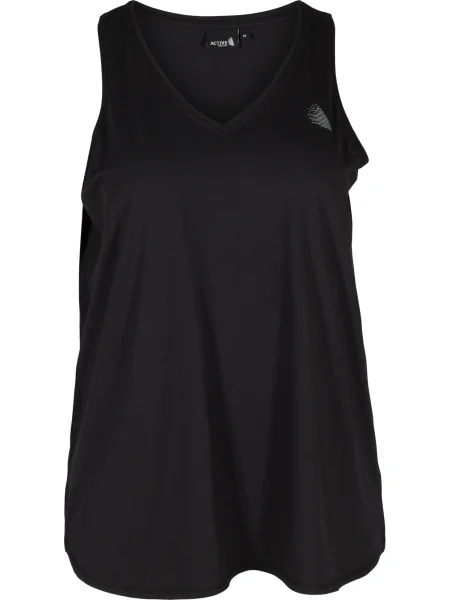 Active by Zizzi Sport top Abasic' negru