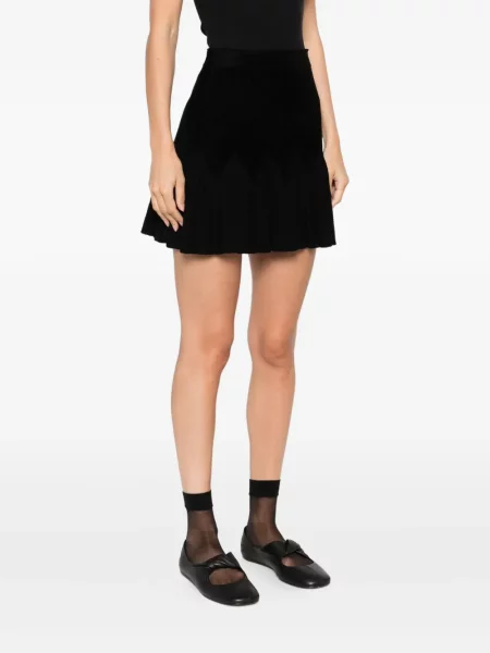 Fusta plisata Sandro plisată negru