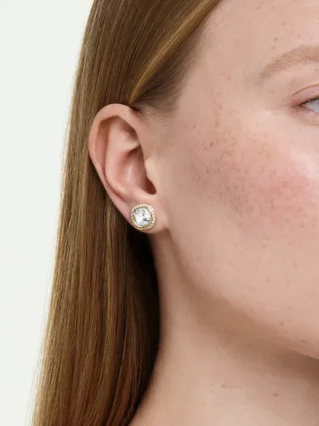 Swarovski náušnice dámske pozlátené swarovski kryštál UNA