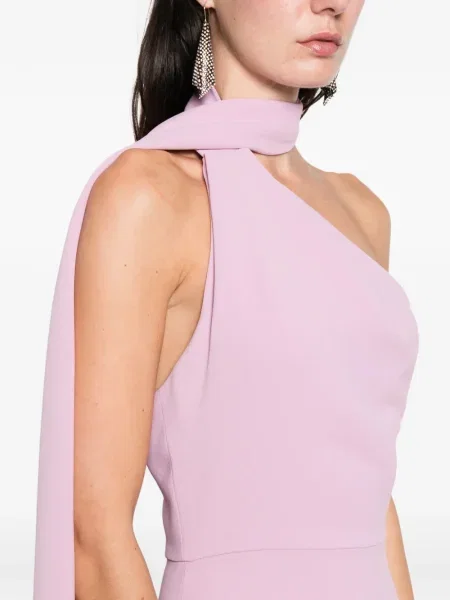 Rochie Solace London cu un umăr gol de costum roz