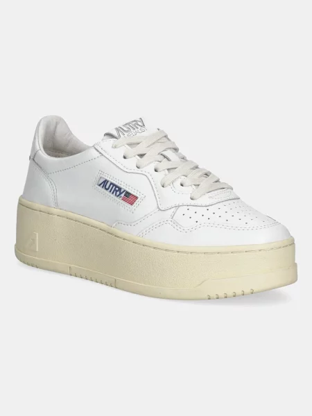 AUTRY sneakers din piele Platform alb