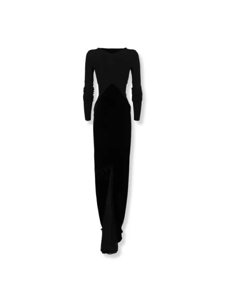 Sukienka Rick Owens szyfonowa czarna