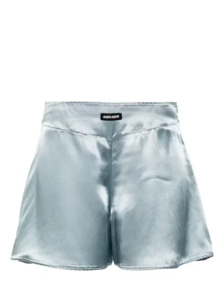 Pantaloni scurți Miu Miu albastru