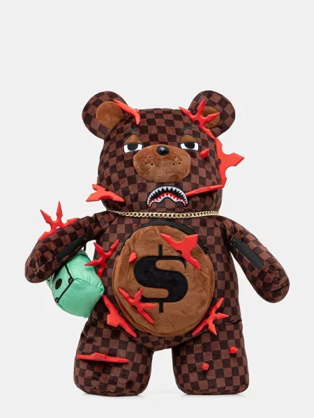 Sprayground rucsac mic cu imprimeu maro
