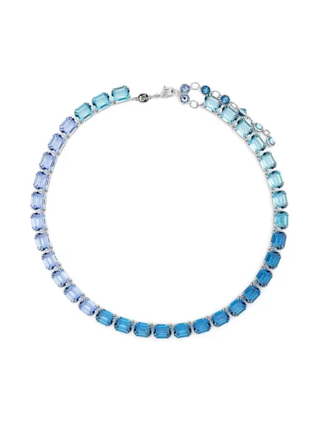 Ogrlica Swarovski s kristalima plava