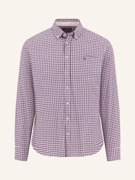 Fynch-Hatton Košile Regular Fit / tmavě hnědá růžová