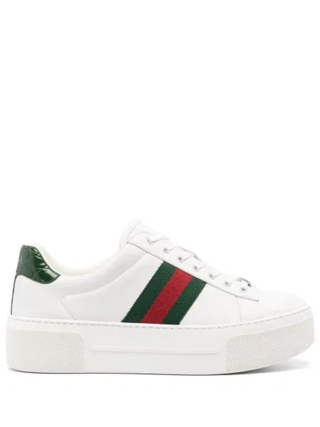 Kožené tenisky Gucci Ace bílé