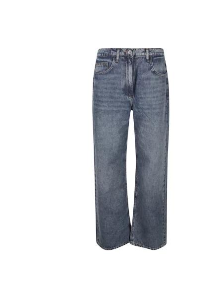 Jeansy Patrizia Pepe bez fiszbin niebieskie