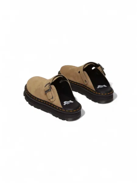 Дамски кожени джапанки Dr. Martens кафяво