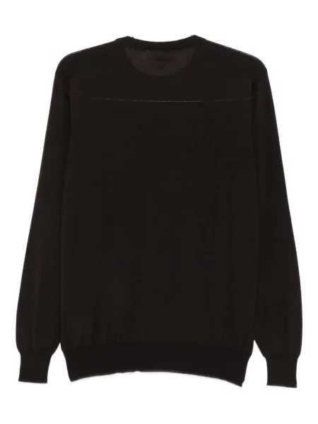 Lung pulover Lardini cu decolteu rotund maro